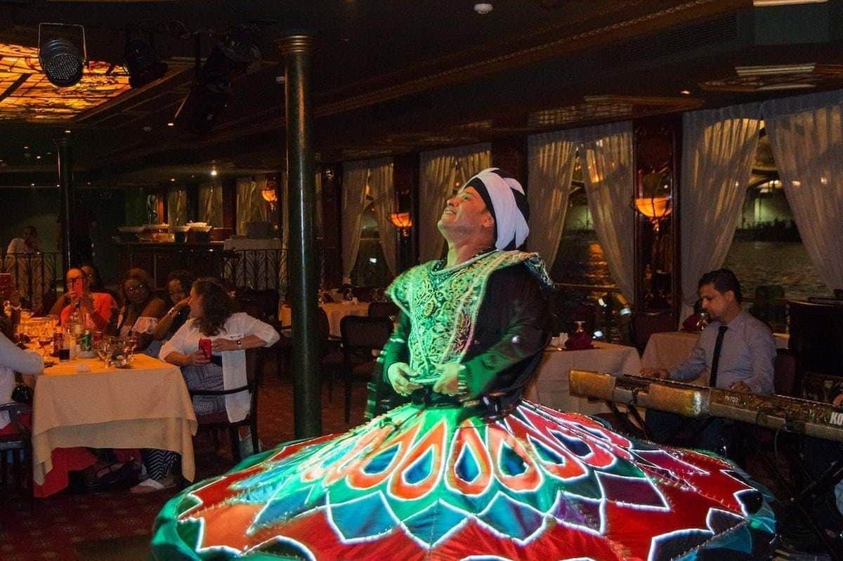 Cairo: Nile River Memphis Dinner Cruise + Show + Private Transfers Tanwra show