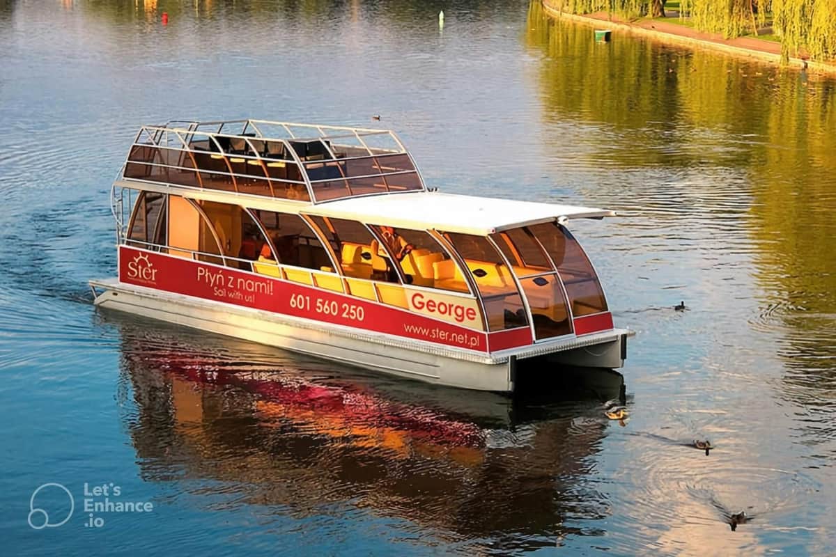 Krakow: Vistula River Cruise with Audio Guide & Panoramic Deck George Catamaran