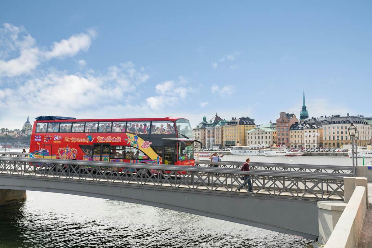 City Sightseeing Stockholm: Hop-on Hop-off Bus + Boat Tour Bus