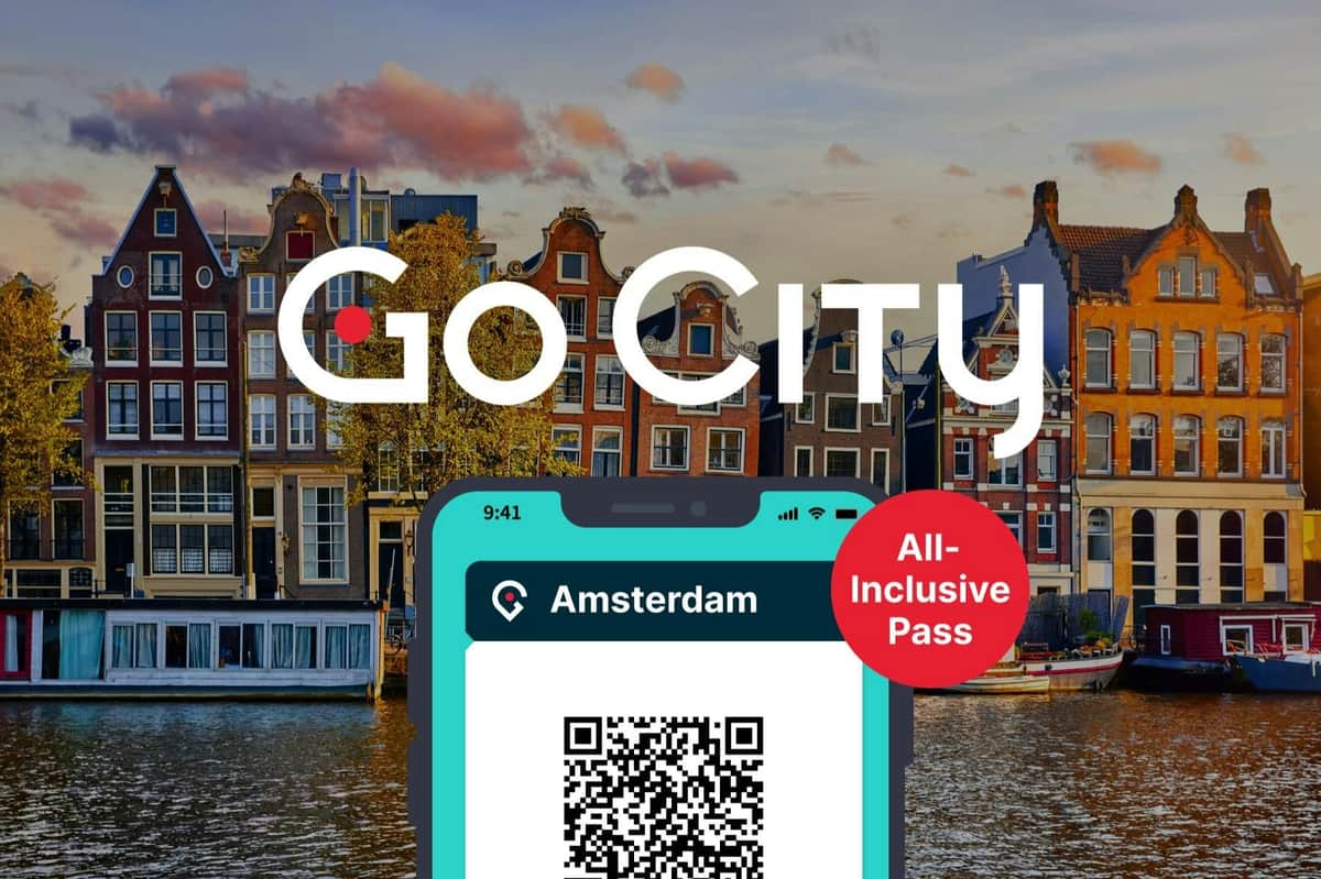 Amsterdam All-Inclusive Pass : Accès à plus de 40 attractions Affichage du Go City Amsterdam All-Inclusive Pass sur un appareil mobile