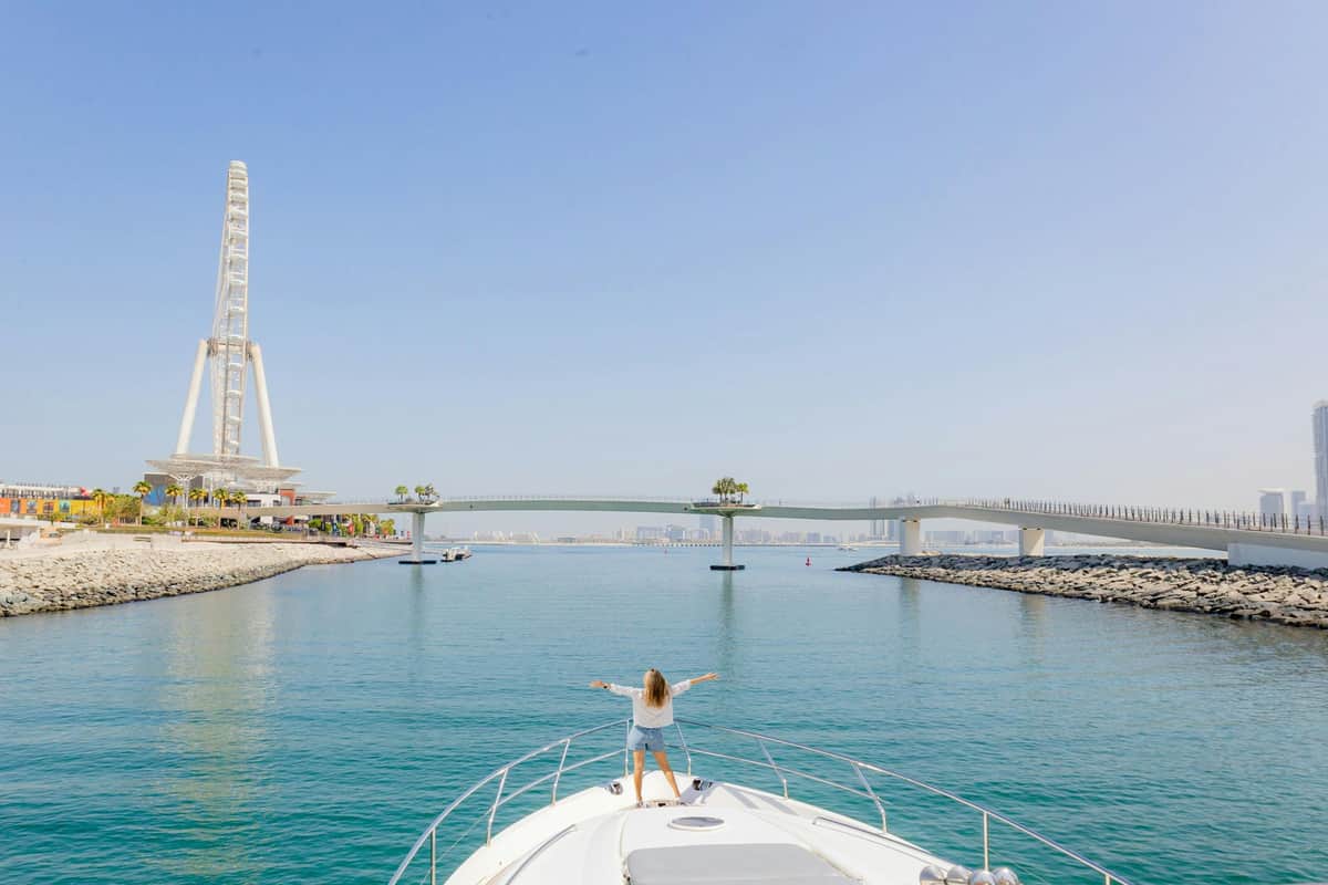 Port de Dubaï : 1 heure d'excursion en bateau - Dubai Marina, JBR + Ain Dubai Ain Dubaï