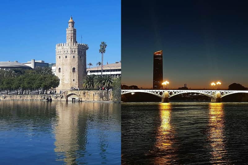 Seville: Boat Cruise + 5-Course Lunch or Dinner + Unlimited Drinks