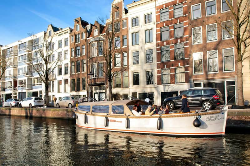 Amsterdam: Luksusowy rejs z otwartą łodzią z barem pokładowym