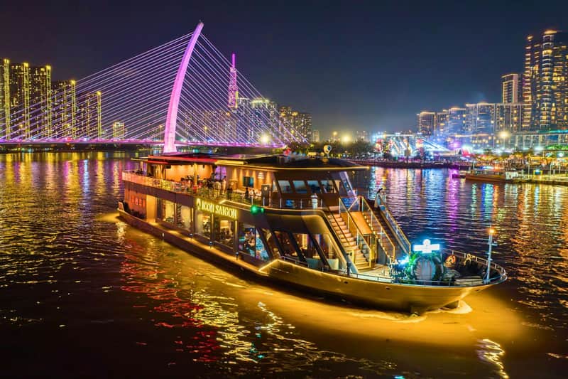 Ho Chi Minh City: Saigon River Sunset or Dining Cruise + Welcome Drink